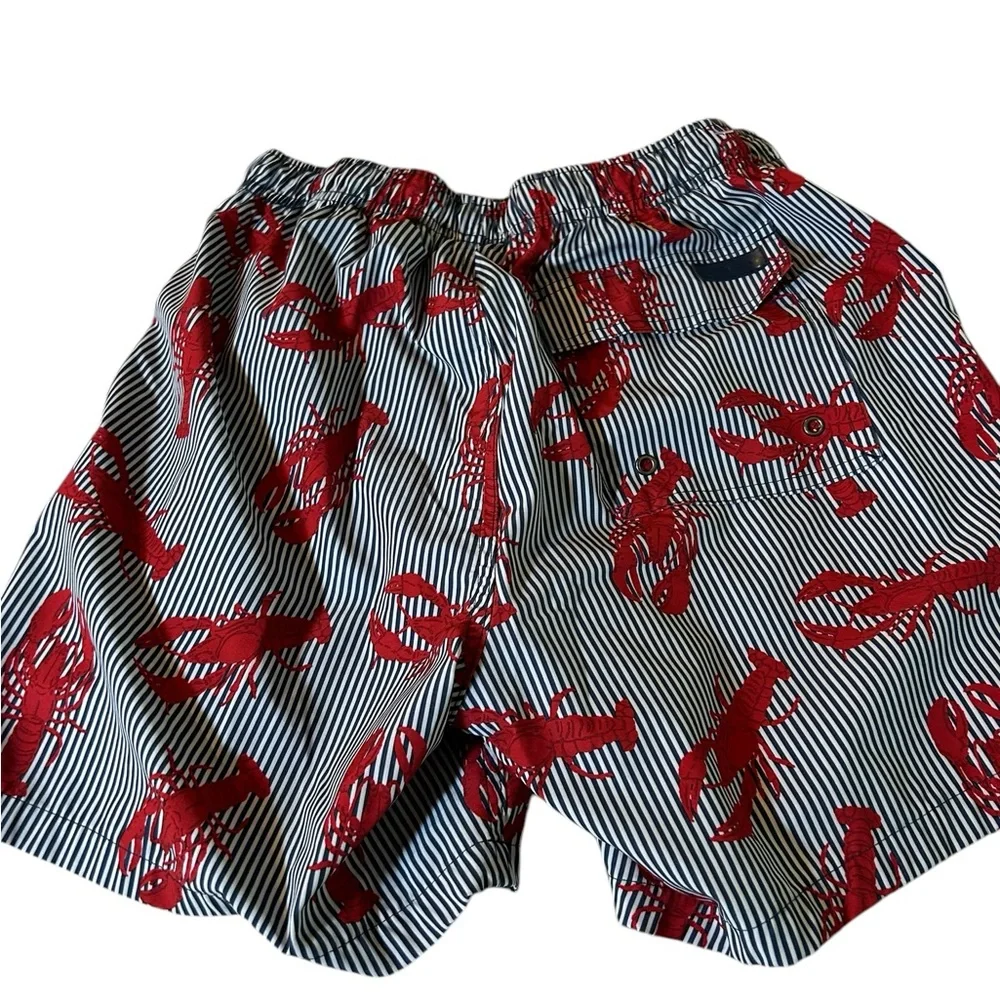 RAINFOREST Men’s Striped Lobster Swimming Trunks